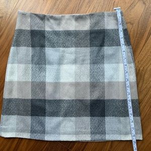 LOFT Buffalo plaid miniskirt